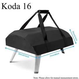 Waterproof Pizza Oven Carry Case, Dustproof Oxford Fabric Pizza Oven Cover for Outdoor Barbecue, Camping, Traveling with Motorhome (77 x 60 x 22 cm)