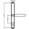 Fullex 68PZ Lever / Lever - UPVC Door Handle -