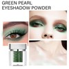 Green Pearl Eyeshadow Powder - Shimmering and Waterproof Metallic Eyeshadow