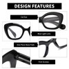 JM Lesebrille Damen mit Federscharnier, Katzenauge Blaulichtfilter Brille Frauen 3