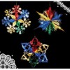 AHG Set of 3 Christmas Foil Ceiling Garland Hanging Xmas Decoration Multi Colour