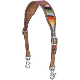 Silver Royal Woven Serape Wither Strap Medium Oil