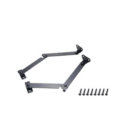 UTALIND 2 Pcs Black Lid Support Hinges, Rotatable Folding Lid Support Hinge for Window, Door, Box, Case, Cabinet