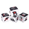4pcs Baby Cloth Blocks Toy Letters Animals Learning Black White