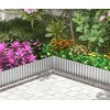 Metal Garden Edging Border, Corrugated Steel Landscaping, DIY for Lawn