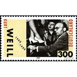 Prophila Collection BRD (BR.Deutschland) 2100 (Complete Edition) Mint NH 2000 Kurt Weill (MNH 2000) Stamps for Collectors Music/Dance