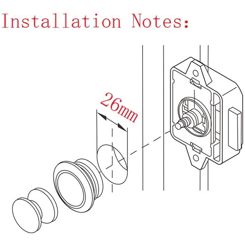 SQXBK Push Button Locks Drawer Cabinet Cabinet Doors Keyless Locks