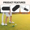 FunnAura 10 PCS Lead Tape Golf With 10 Tees Plastic,