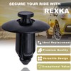 Rexka 25pcs M8 Nylon Push Rivet Pin Fairing Clips ATV