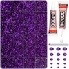 b7000 Glue and 20100Pcs Dark Purple Rhinestones Flatback for Crafts
