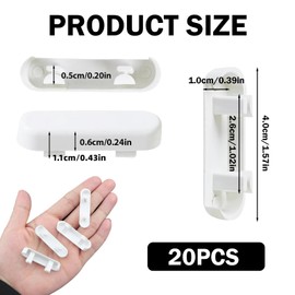 20 Pcs Window Drainage Covers, Windows Vent Cover, ABS Plastic Bright Weep Hole Decorative Covers, Window Sill End Caps Replacement, for Windows Accessories