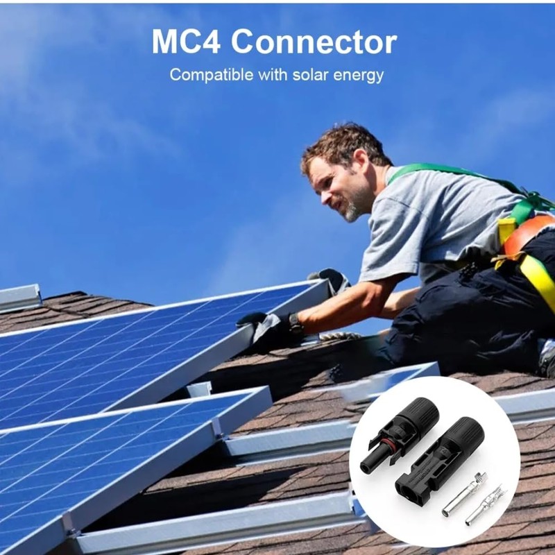 5/10/20PCS Connectors For IP67 MC4 Solar Panel 30A Plug Socket