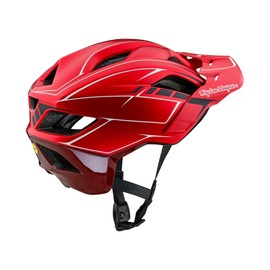 Troy Lee Designs Flowline SE Adult Bicycle Trail All Mountain Helmet W/MIPS, Pinstripe Red, Medium/Large
