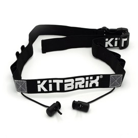 KITBRIX Adjustable Running Belt for Sports, Outdoors, Triathlon, OCR, Marathon, Football, Rugby, Cricket - Non-Slip Race Number Belt & Bib Holder - Outdoor Sports & Fitness Accessory