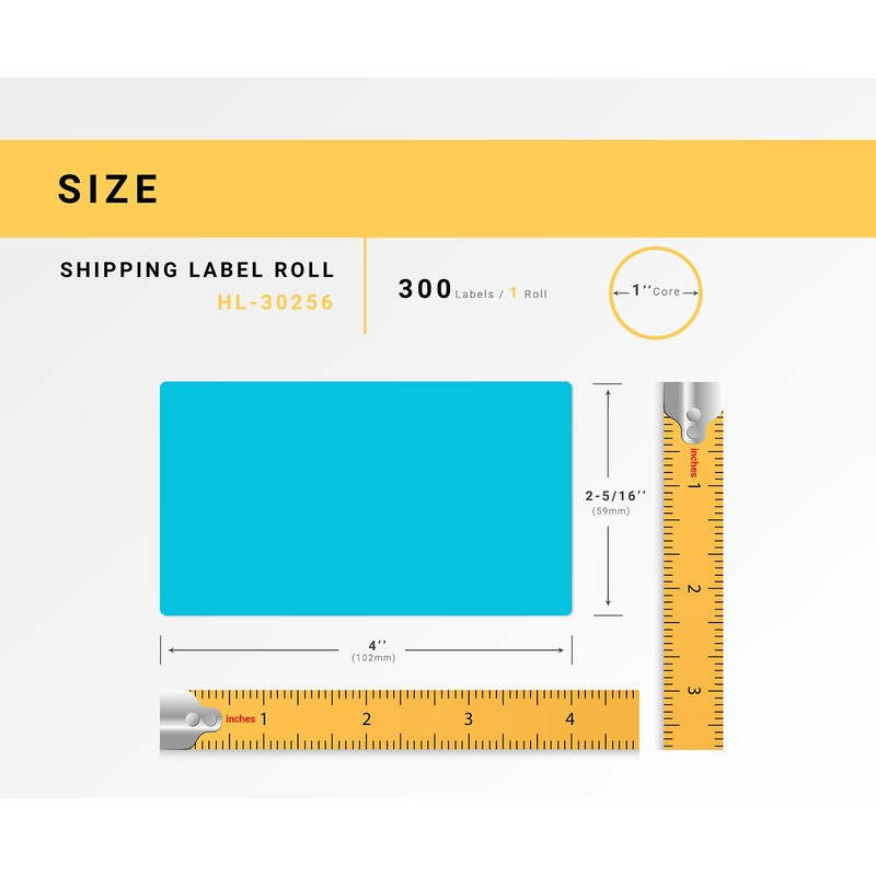 HOUSELABELS Compatible DYMO 30256 Blue Shipping Labels (2-5/16" x 4"),