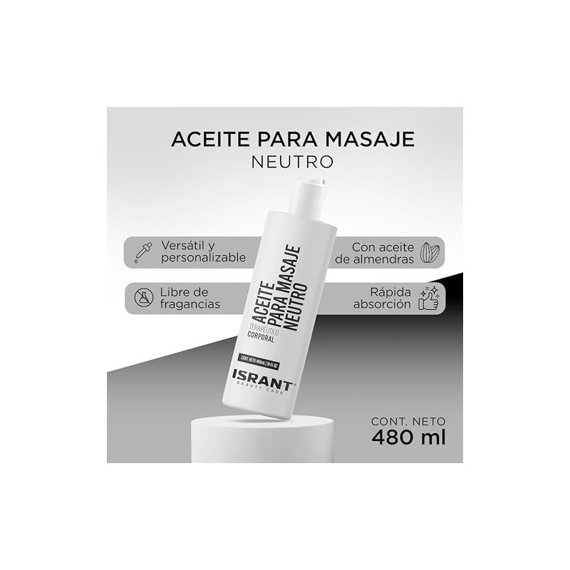 Aceite para Masaje - Neutro Aceites Esenciales - Crema Corporal