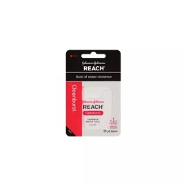 Reach Johnson & Johnson Reach Dental Floss Cleanburst Cinnamon Wax 55 Yard 1 Count