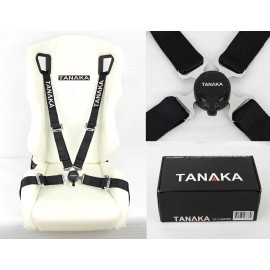TANAKA BLACK 4 POINT CAMLOCK QUICK RELEASE RACING SEAT BELT HARNESS FIT BUICK +
