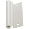 MorningRo 2 Sets White Screen Door Hinges Leaf Lower Aluminum