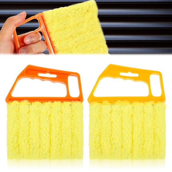 2 Pcs Blind Cleaner Duster Tool Microfiber Window Blinds Cleaner