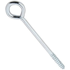 Merriway BH04761 (50 Pcs) Screw-In Vine Eye, 100 mm (4 inch) Zinc Plated Steel - Pack of 50 Pieces