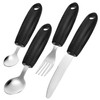 ULTECHNOVO Ergonomic Handle Adaptive Utensils Elderly Eating Utensils Weighted Spoon