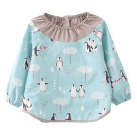 JHRXHPY Kids Smock, Long Sleeve, Waterproof, Kindergarten, Nursery School, Playwear, For Children, Play In Mud, Ultra Lightweight, Breathable, Cute, Boys, Girls, Kids Apron, Apron, 31.5, 39.4, 39.4