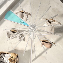 ZIAERKOR Tripod Clothes Drying Rack Heavy Duty Folding Indoor Portable, Tripod Laundry Drying Rack Clothing, Coat Rack Stand Foldable Outdoor 16 Drying Rod 22inch Capacity 50kg/110lb (Ordinary)