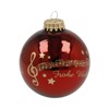 Christmas Bauble Music Line Silent Night 7 cm Glass -