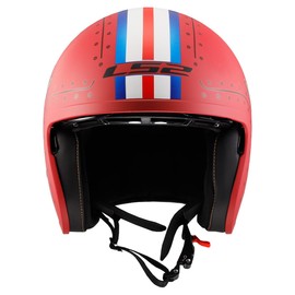 LS2 Helmets Open Face Spitfire Spark Helmet (Primer Red - X-Large)