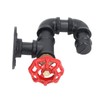Industrial Pipe Coat Hook Rack Heavy Duty Rustic Hat Robe