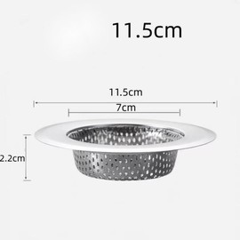 4 Pack Kitchen Sink Strainer Stainless Steel, Kitchen Sink Drain Strainer, Sink Strainers for Kitchen Sinks with Large Wide Rim 4.5" Diameter