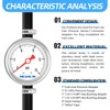 MEANLIN MEASURE 0-15Psi Stainless Steel Glycerin Filled Pressure Gauge 1/8"