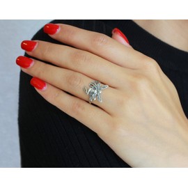 CloseoutWarehouse Sterling Silver Fairy Goddess Ring Size 8