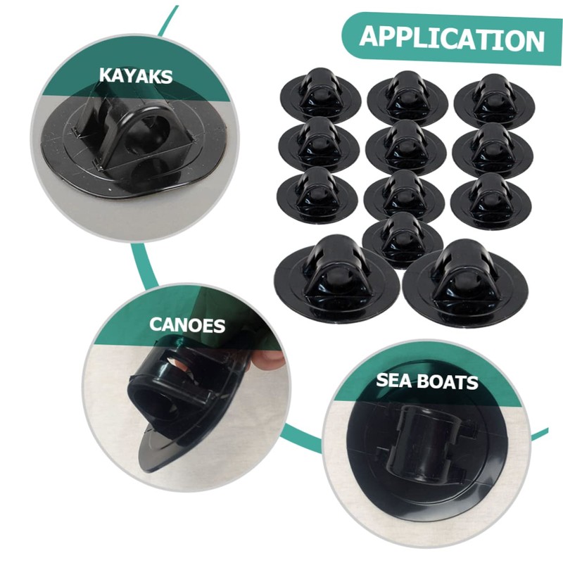 Kisangel 12pcs Kayak Motor Mount Bracket Portable Engine Support for