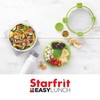 STARFRIT Easy Lunch Salad Container - Removable Tray and Dressing