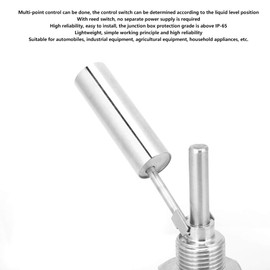 Sensor de nivel de líquido, controlador de sensor de nivel de líquido de agua de acero inoxidable G1/2 "DC0-220V 304, interruptor de flotador de pico de pato G1/2"