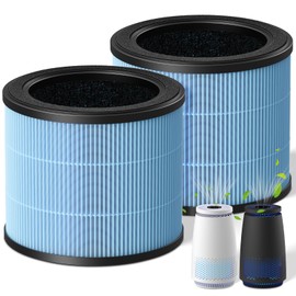AP005C HEPA Air Filter Replacement for Cegsin AP005C Air Purifiers, 4-in-1 Filtration for Pets Dander Dust Pollen Smoke Odors, 2-Pack (= HF005C Filter)
