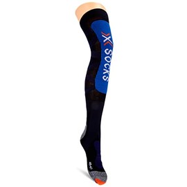 X-Bionic Unisex Ski Lt Socks, A057 Midnight Blue/Blue/Multi