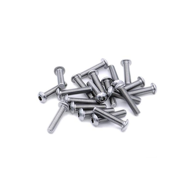 M3 (3mm x 22mm) Hex Socket Button Machine Screw (Bolt)