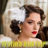 Feather Hair Clip 1920 Flapper Hair Accessories for Women
