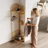 HKaikzo Corner Coat Rack, Gold Clothes Rack with 6 Metal