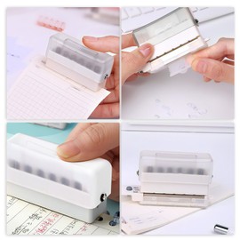 WXVOVXW Loose Leaf Hole Punch, Loose Leaf Punch, A5, Loose Leaf Punch, Multi-functional Hole Punch, Lightweight, 6 Hole Punch, A4/30 Hole, B5/26 Hole, A5/20 Hole, Convenient to Carry, Durable, Strong,