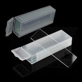 10 x Empty Microscope Slides 25.4x76mm Glass Microscope Covers for Laboratory