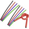 Andalus Twist Rubber Ties, 17-Inch Long, Assorted Colors, Reusable Twist