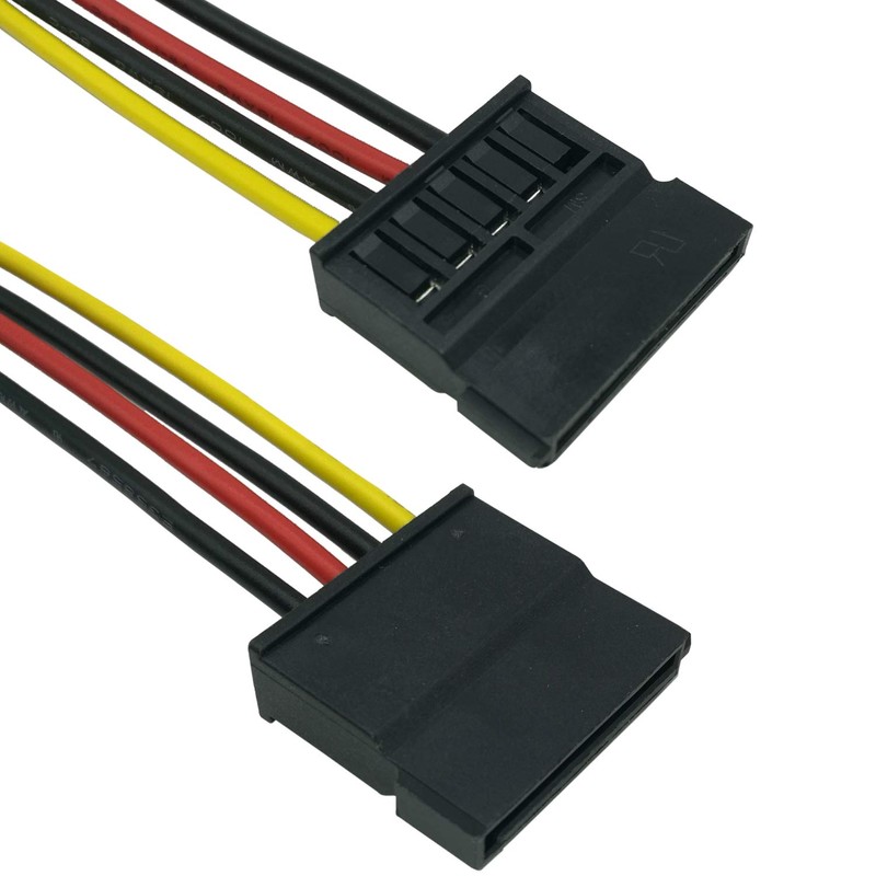 COMeap SATA Power Cable for Hikvision Video Recorder, 4 Pin