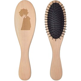 'Minimalist Emo Boy' Wooden Hairbrush (HA00053260)