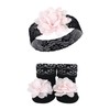 Hudson Baby Infant Girl Headband and Socks Set, Lace, 0-9