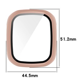 FitTurn Hard PC Case with Tempered Glass Screen Protector Compatible with Xplora X5 Play for Kids Full Cover Bumper Accessories for Xplora X5 Kids Smartwatch (Clear*3)