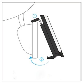 Rear View Mirror, Universal Car Truck Mirror Interior Panoramic Wide Angle Mirror Blind Spot Side Mirror Convex Anti-Glare Truck Mirror (Plain Convex Mirror, 15.0" / Clip-on)